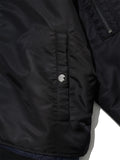 Partimento Detachable Layered Ma-1 Bomber Jacket Black