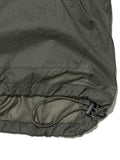 Partimento - Puckering Sheer Hood Zip-up Khaki