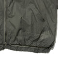 Partimento - Puckering Sheer Hood Zip-up Khaki