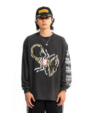 POSHBRAIN SCORS WASHED TEE - GRAY WASHED