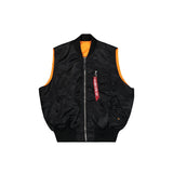 Alpha Industries MA-1 Heritage Vest Reversible - Black / Orange