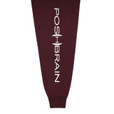 POSHBRAIN DISSC LONGSLEEVE TEE - BURGUNDY