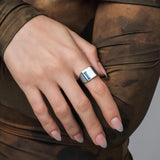 VITALY Degree Stainless Steel Ring - Blue