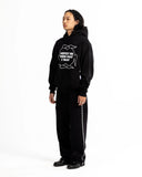 POSHBRAIN HOLZER HOODIE - BLACK