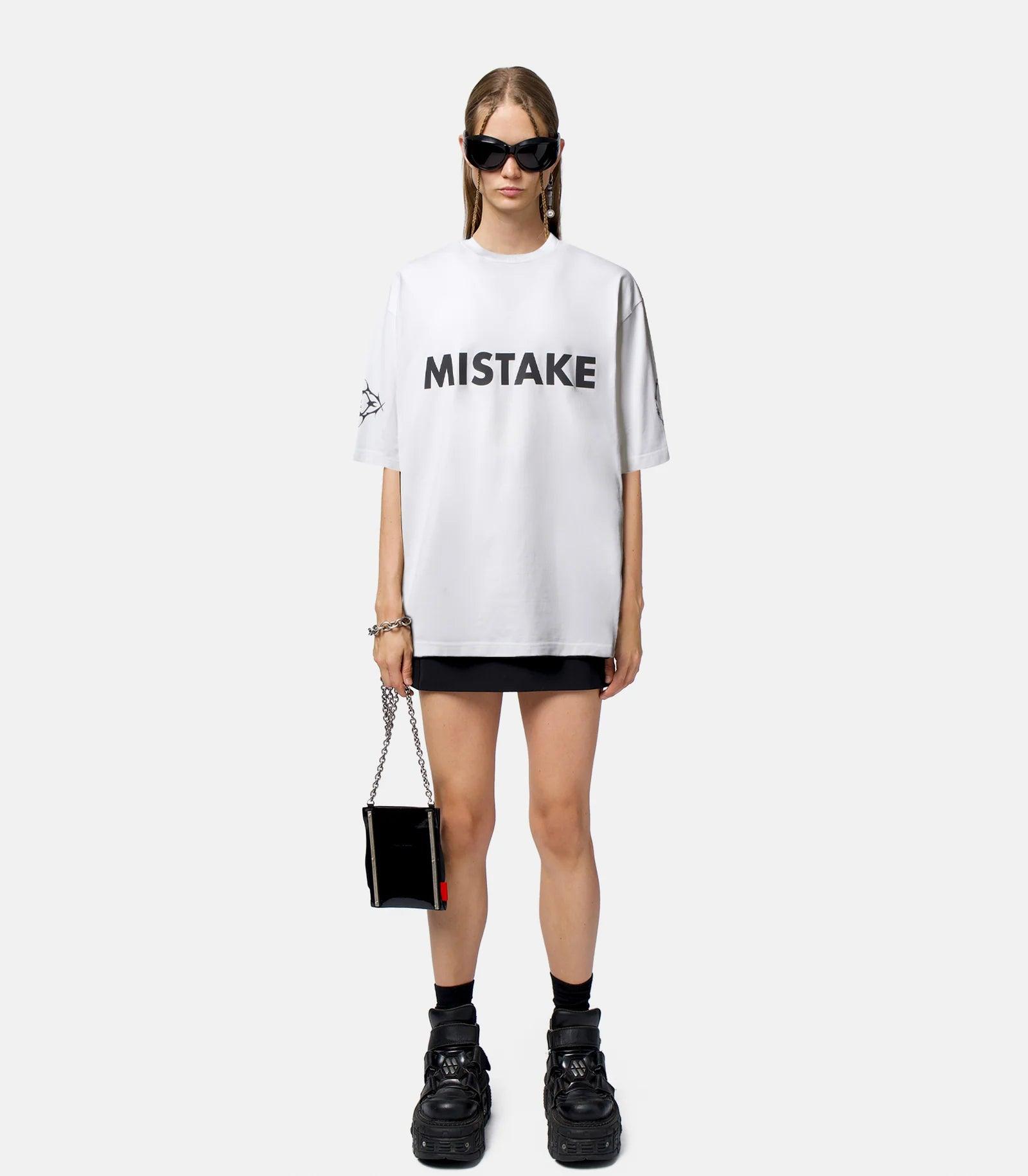 A Better Mistake x Electronic Beats Oversized T-shirt - White
