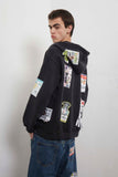 SSSTUFFF Complex Ads Zip Up Hoodie - Vintage Black