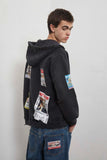 SSSTUFFF Complex Ads Zip Up Hoodie - Vintage Black