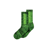 No Problemo Glitch Socks - Green