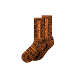 No Problemo Glitch Socks - Orange