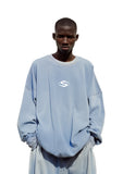 OVAL S Sweatshirt Washed Blue
