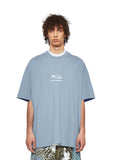 Superconscious Bubble Oval S T-Shirt Washed Blue