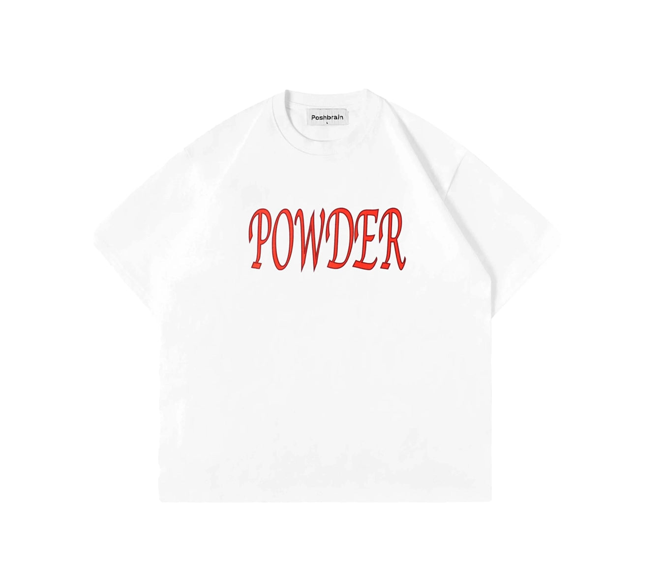 POSHBRAIN Powder T-Shirt - White
