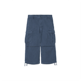 Partimento - VTG Washed Cargo Gaucho Pants Blue