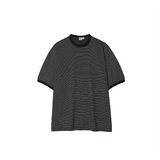 Partimento Candy Stripe Ringer Tee - Black
