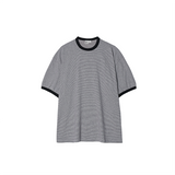Partimento Candy Stripe Ringer Tee - Gray