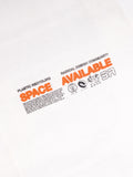 Space Available Radical Plastic T-shirt - White