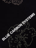 Space Available Blue Carbon System Embroidered T-shirt - Black