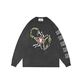 POSHBRAIN SCORS WASHED TEE - GRAY WASHED