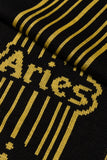Aries Arise Column Scarf - Black & Yellow