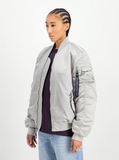 Alpha Industries UV MA-1 Bomber Jacket - Pastel Grey