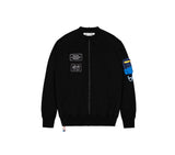 Space Available X Western Hydrodynamics Research Upcycled Patch Sweatshirt - Black