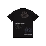 Space Available Blue Carbon System Embroidered T-shirt - Black