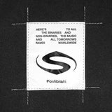 SUPERCONSCIOUS x POSHBRAIN RAVE RUNNER Grey Washed T-Shirt