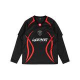 Wasted Paris Blade Football Jersey - Black / Red