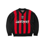 Wasted Paris Blade Sweater - Black / Fire Red