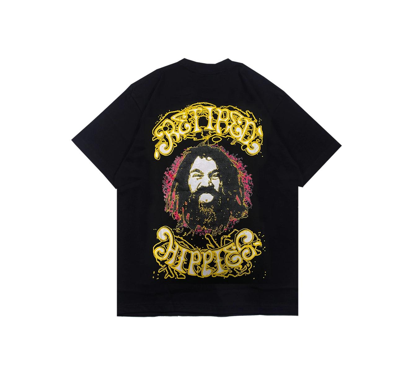 Woodensun Retired Hippies T-Shirt - Black