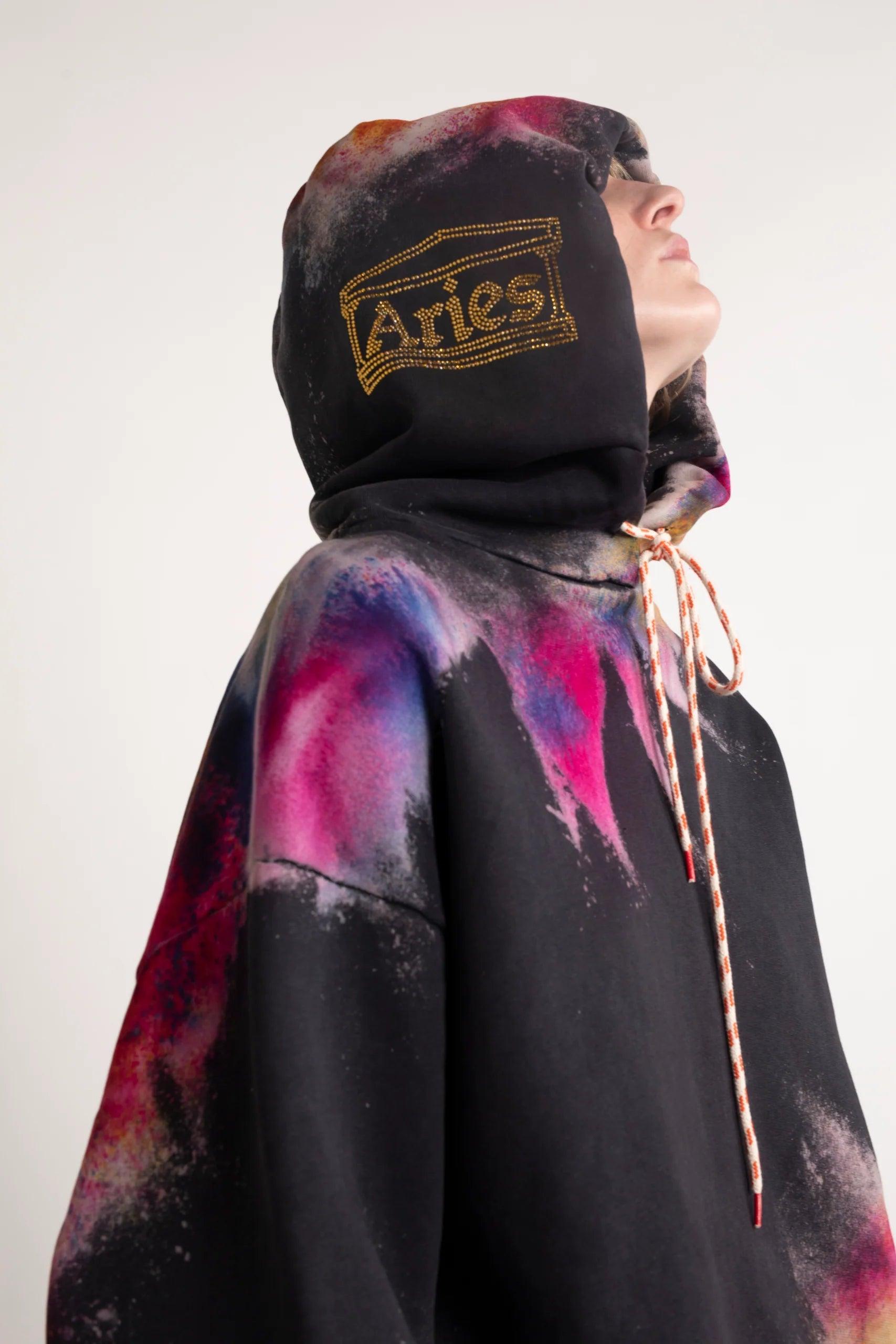 Aries Arise Colourspray Hoodie - Sweatshirts