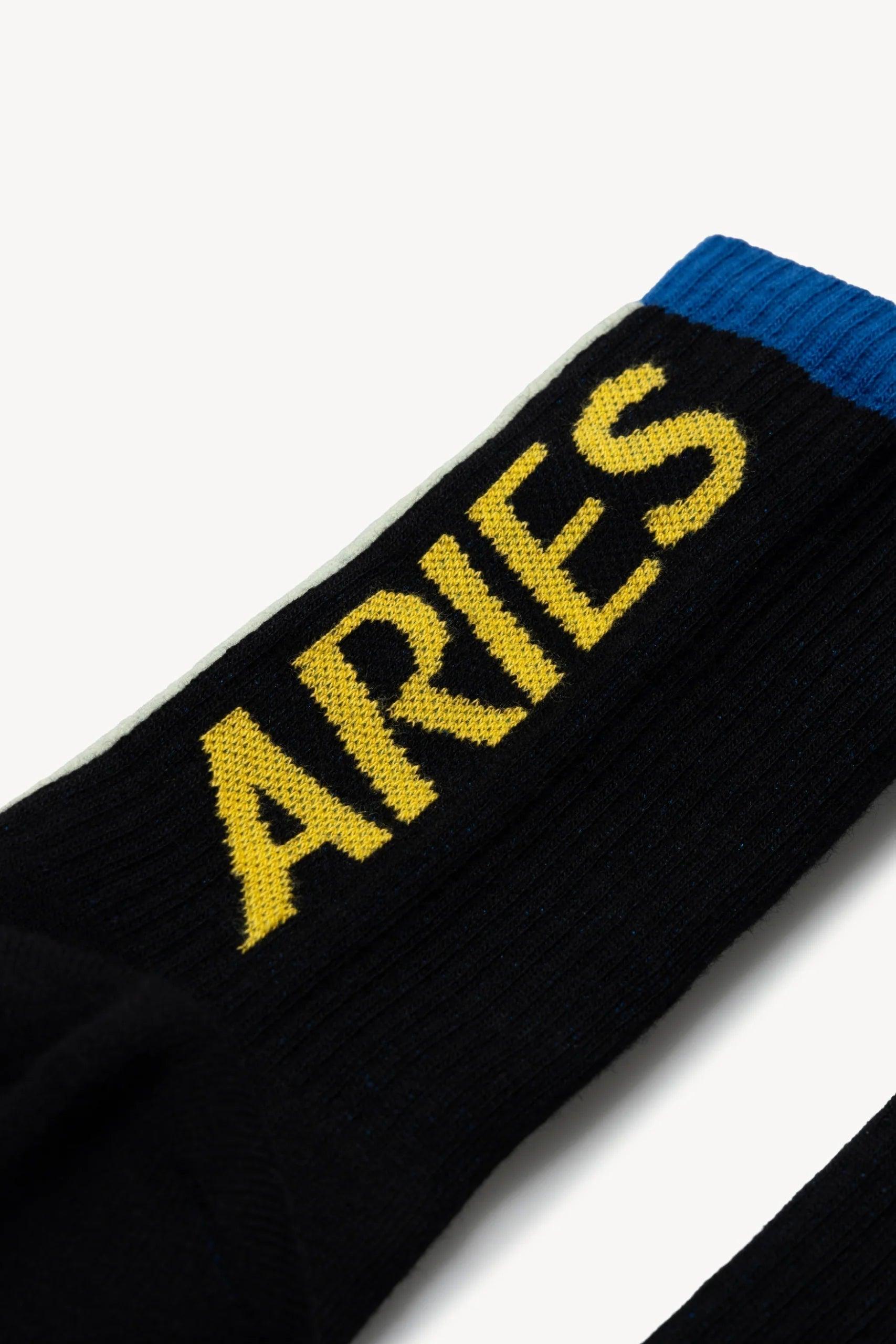 Aries Arise Credit Card Socks - Blue - SUPERCONSCIOUS BERLIN