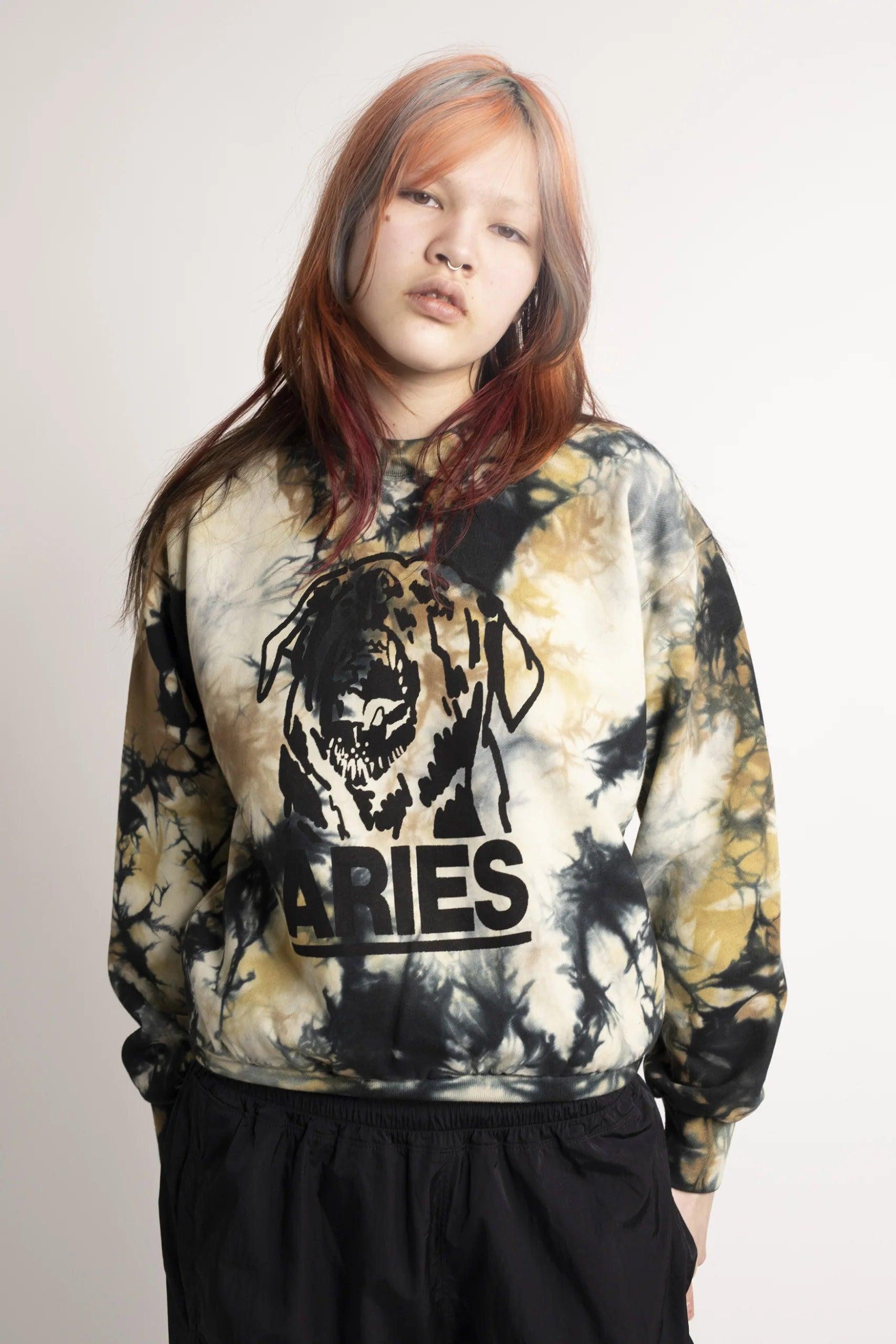 Aries Arise Rottweiler Tie Dye Sweatshirt SUPERCONSCIOUS BERLIN