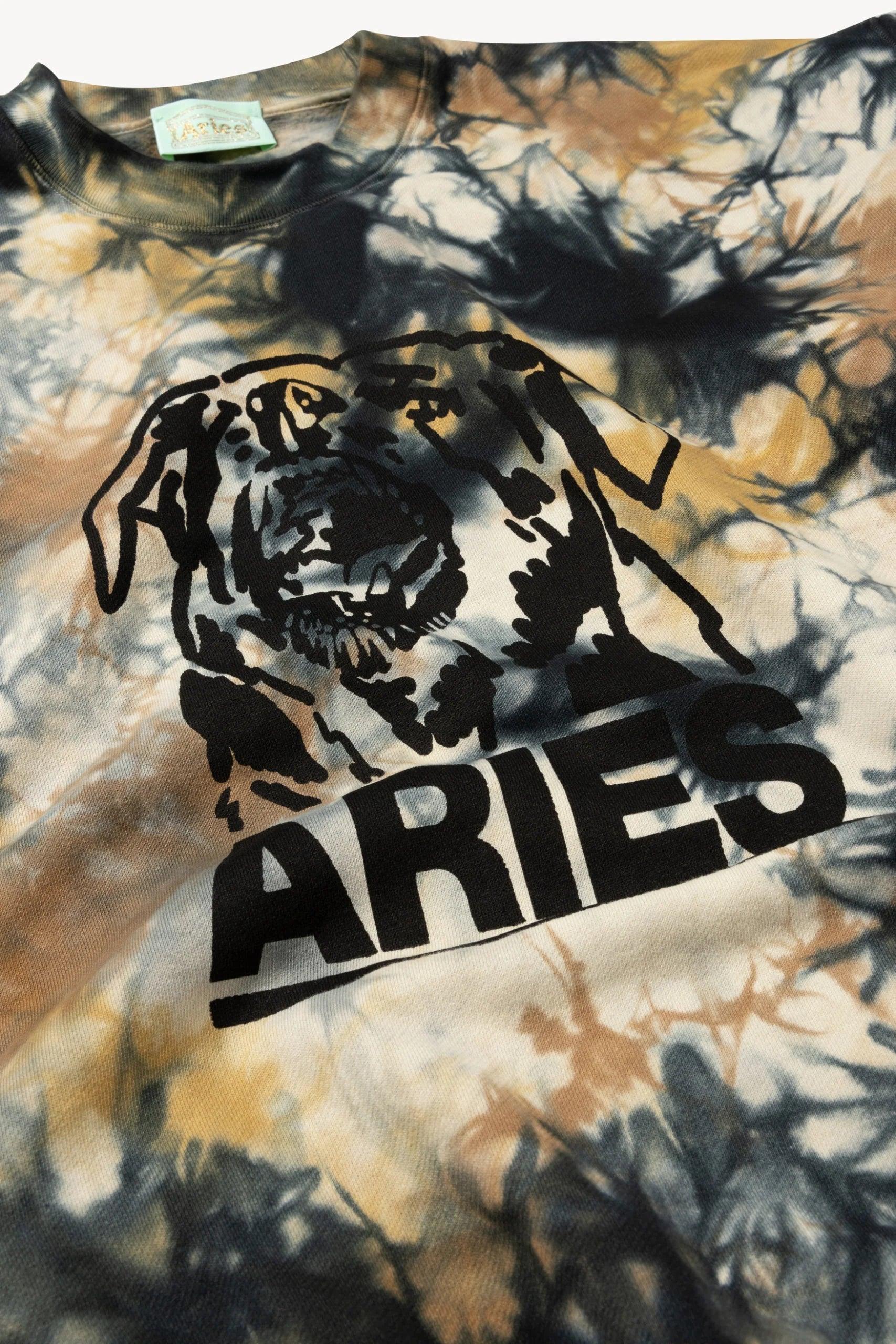 Aries Arise Rottweiler Tie Dye Sweatshirt - SUPERCONSCIOUS BERLIN