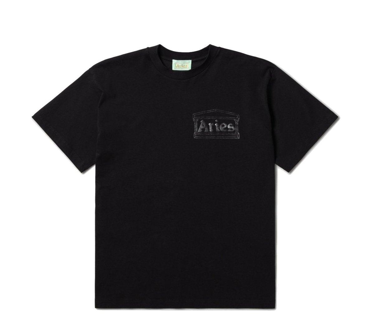 Aries Temple SS T-shirt Black - SUPERCONSCIOUS BERLIN