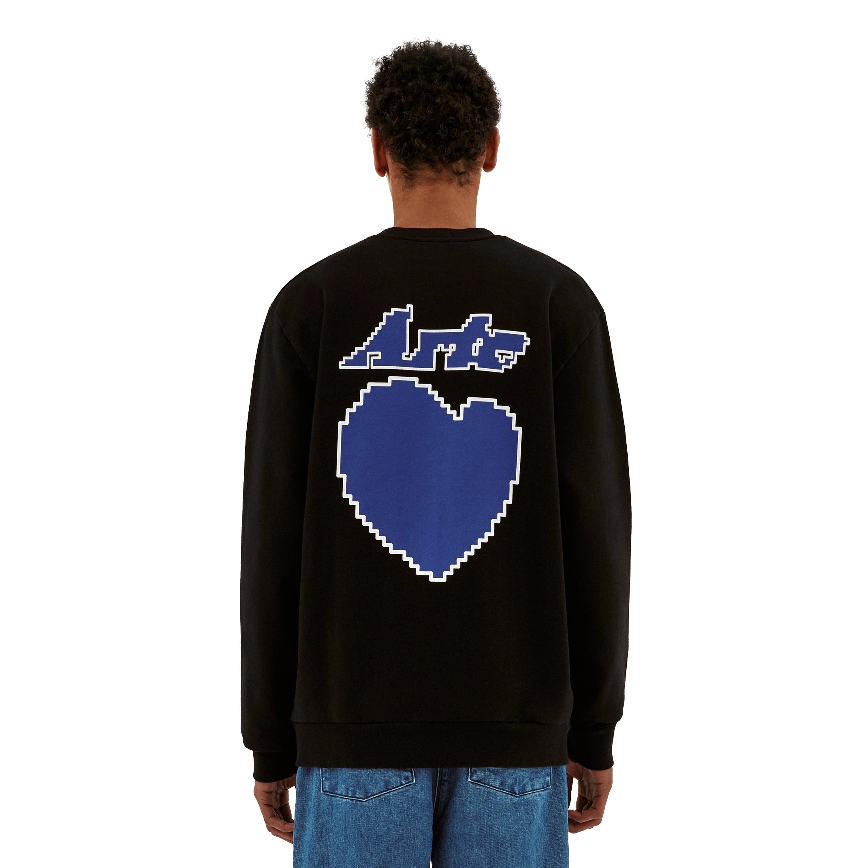 Arte Antwerp Cohen Back Heart Sweatshirt - Black -