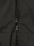 Partimento Puckering Sheer Hood Zip-up Charcoal
