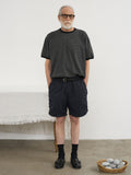 Partimento Side Puckering Shorts - Navy