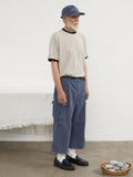 Partimento - VTG Washed Cargo Gaucho Pants Blue
