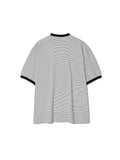 Partimento Candy Stripe Ringer Tee - Ivory