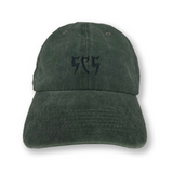 Superconscious SCS Embroidered Stone Washed Cap Green / Anthrazit