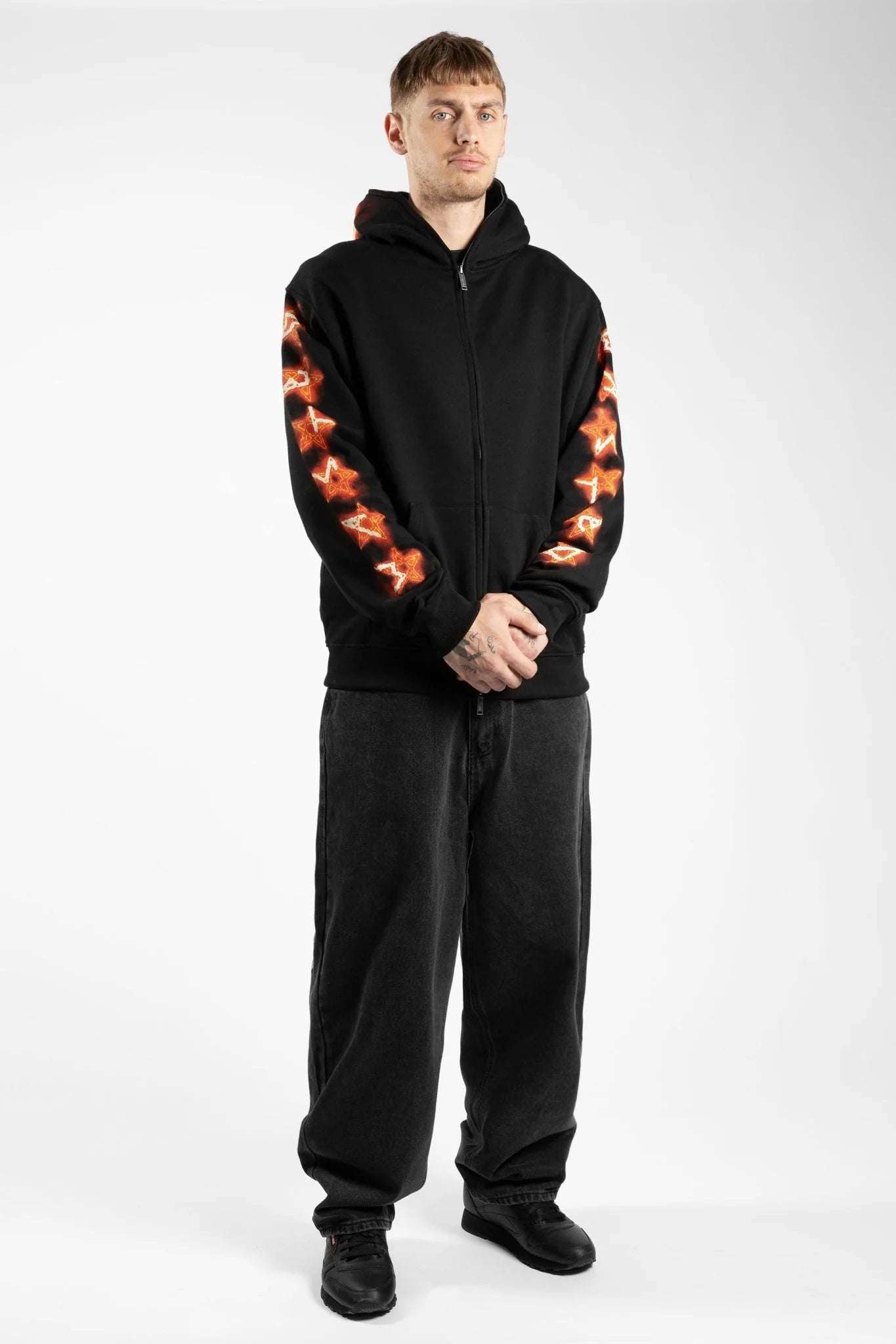 Wasted Paris Surf Hoodie Full Zip Black