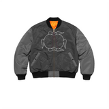 POSHBRAIN Sim Bomber Reversible Jacket - Grey / Orange