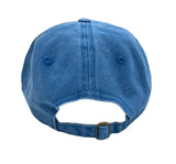 Lost Utopian Visions Euro Embroidered Stone Washed Logo Cap - Blue