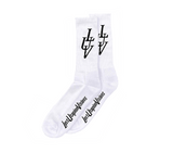 Lost Utopian Visions LUV Paris Socks - White / Black