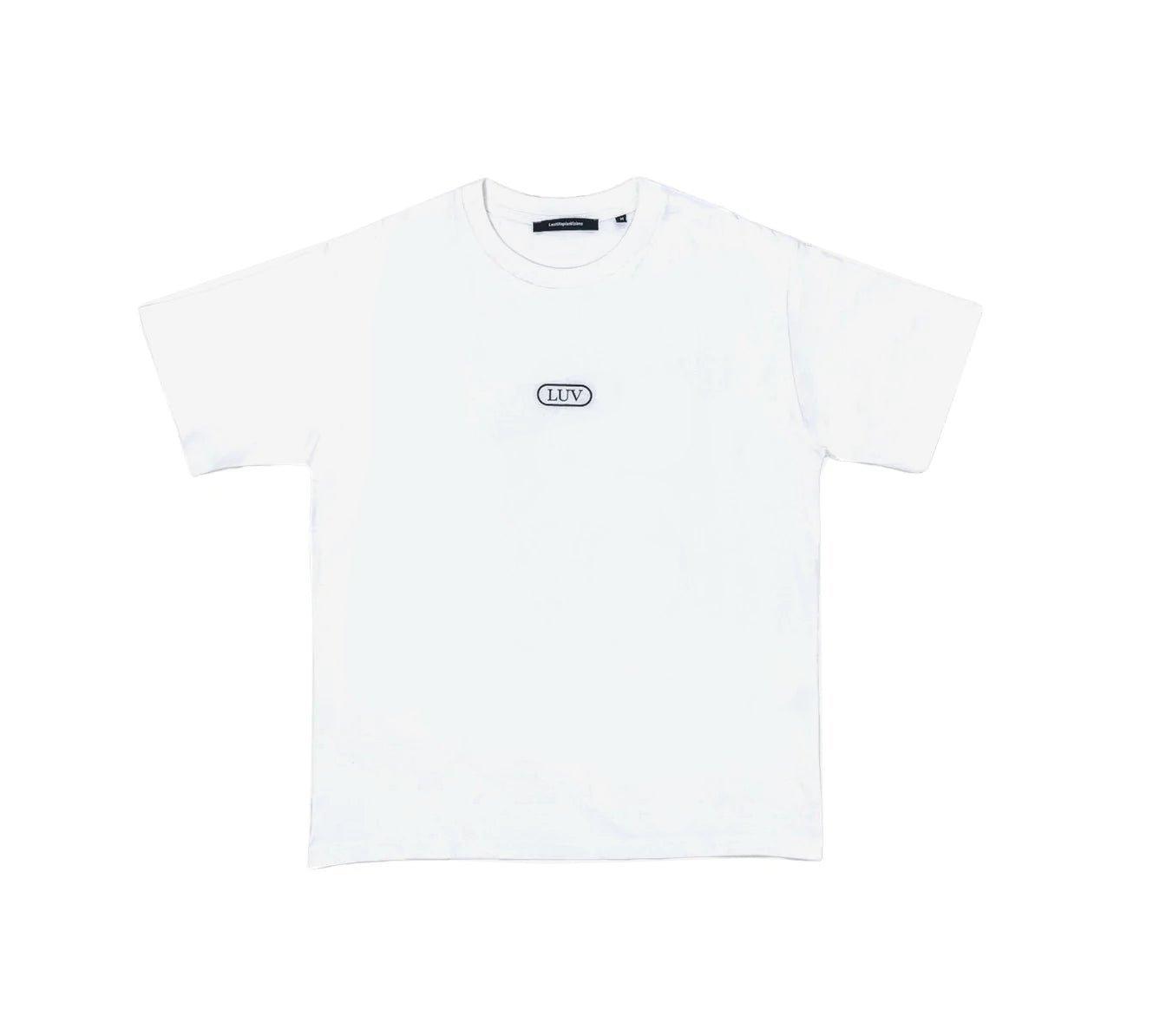 Lost Utopian Visions LUV Pill logo SS tee - White - SUPERCONSCIOUS BERLIN