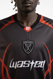 Wasted Paris Blade Football Jersey - Black / Red