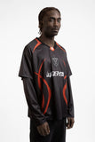 Wasted Paris Blade Football Jersey - Black / Red