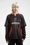 Wasted Paris Blade Football Jersey - Black / Red