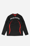 Wasted Paris Blade Football Jersey - Black / Red